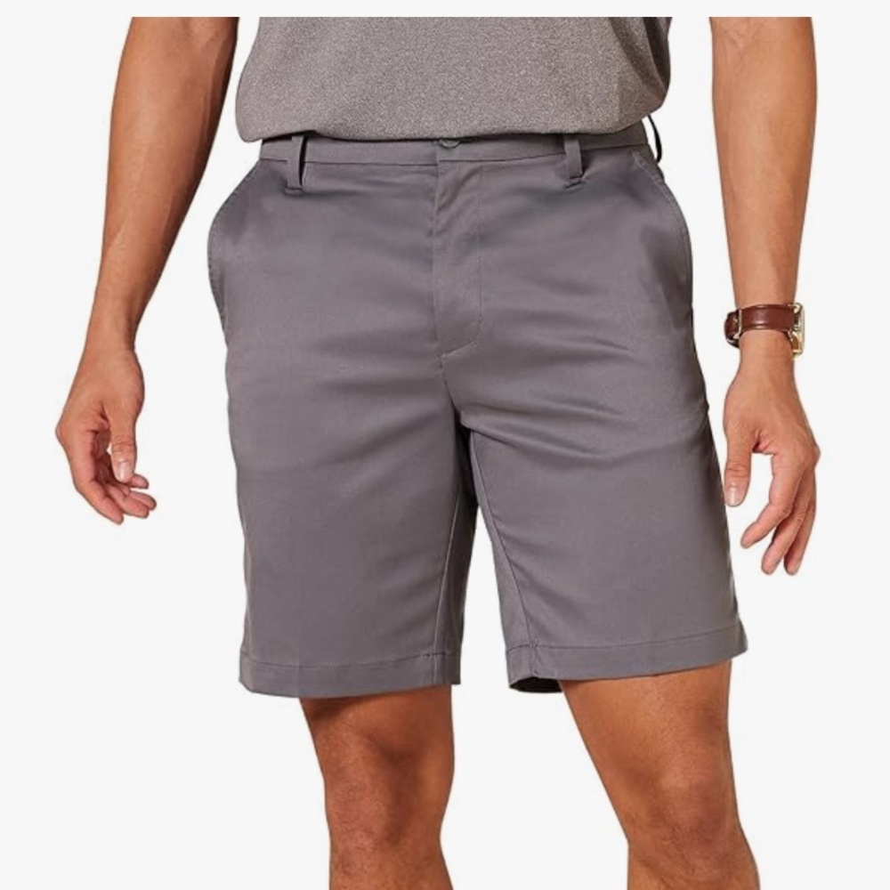 Amazon Essentials grey Men's Slim-fit Stretch Golf Short